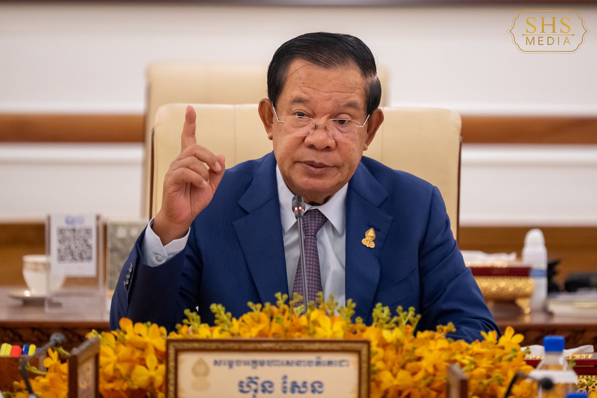 សម្ដេចតេជោ ហ៊ុន សែន ប្រធានព្រឹទ្ធសភាកម្ពុជា