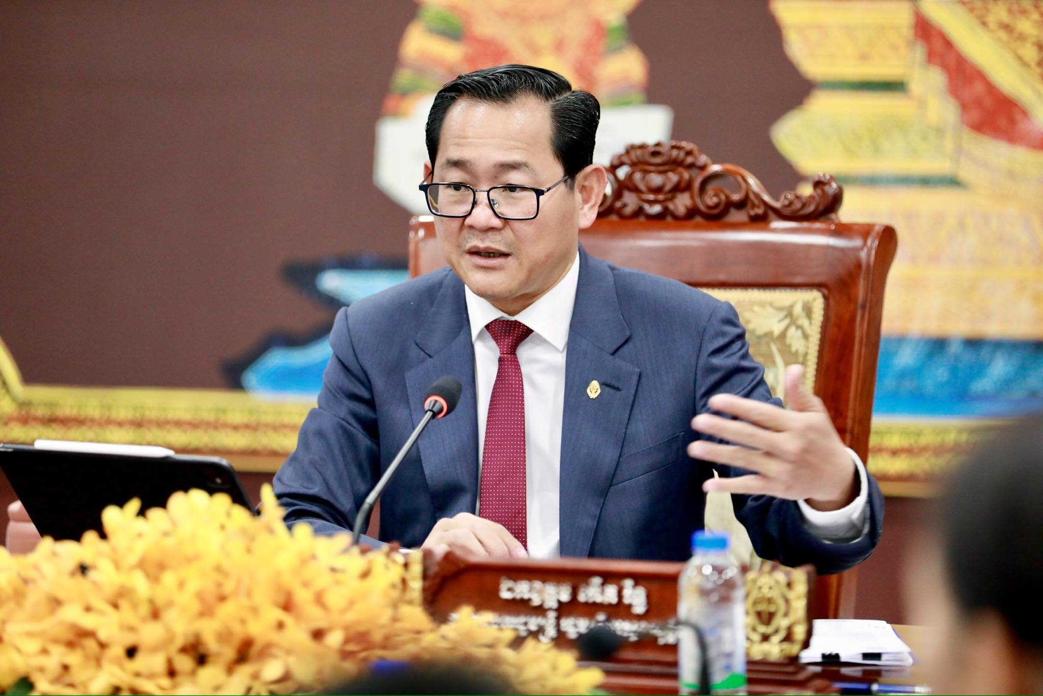 លោកឧបនាយករដ្ឋមន្ត្រី កើត រិទ្ធ រដ្ឋមន្រ្តីក្រសួងយុត្តិធម៌។ រូបភាព៖ ក្រសួងយុត្តិធម៌