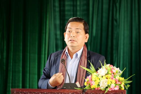 លោកបណ្ឌិត គិន ភា ប្រធានវិទ្យាស្ថានទំនាក់ទំនងអន្តរជាតិនៃរាជបណ្ឌិតសភាកម្ពុជា