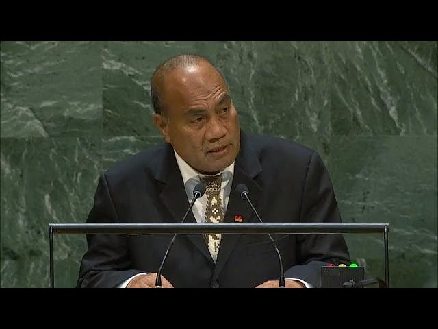 លោក តានេទី ម៉ាអៅ (Taneti Maamau) ប្រធានាធិបតីគីរីបាទី&nbsp;