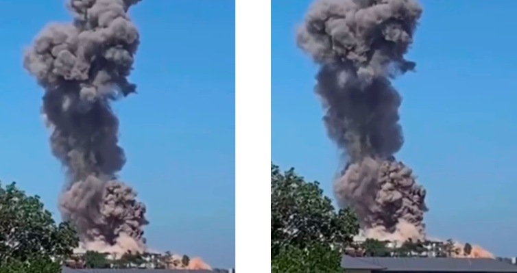 យោធាឈ្លានពានថៃ ទម្លាក់គ្រាប់លើទឹកដីកម្ពុជា។