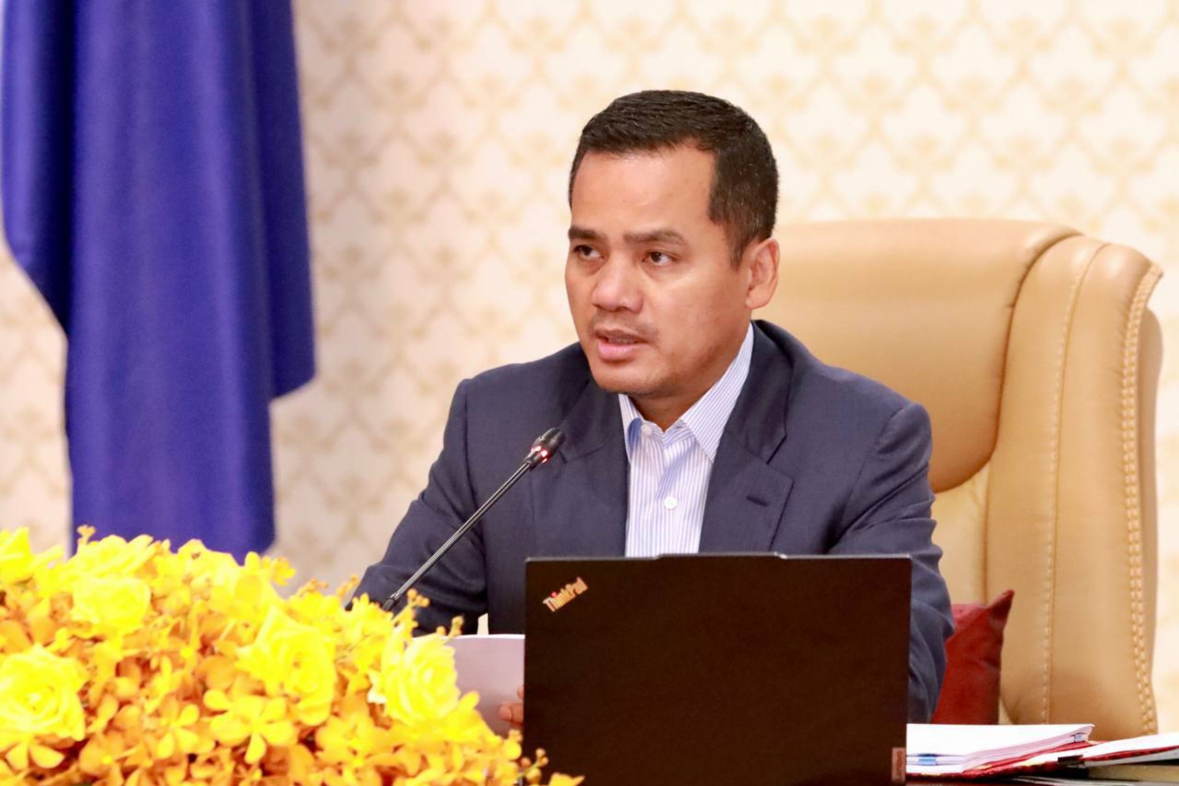 លោកឧបនាយករដ្ឋមន្ត្រី ស សុខា រដ្ឋមន្រ្តីក្រសួងមហាផ្ទៃ។