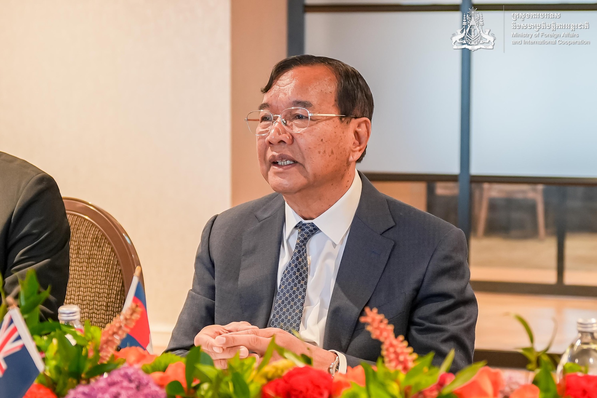 លោកឧបនាយករដ្ឋមន្រ្តី ប្រាក់ សុខុន&nbsp;រដ្ឋមន្រ្តីក្រសួងការបរទេស&nbsp;&nbsp;