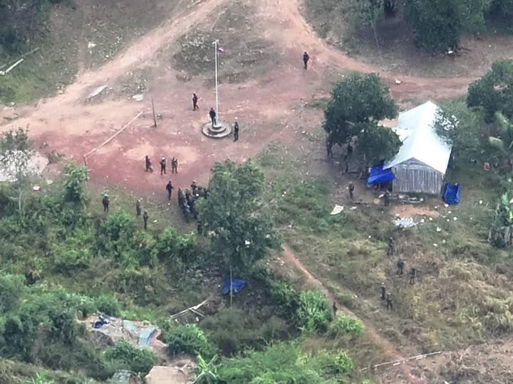 ទិដ្ឋភាពថតពីលើទៅ នៅតំបន់ថ្មដា កាលពីខែវិច្ឆិកា ឆ្នាំ២០២៥