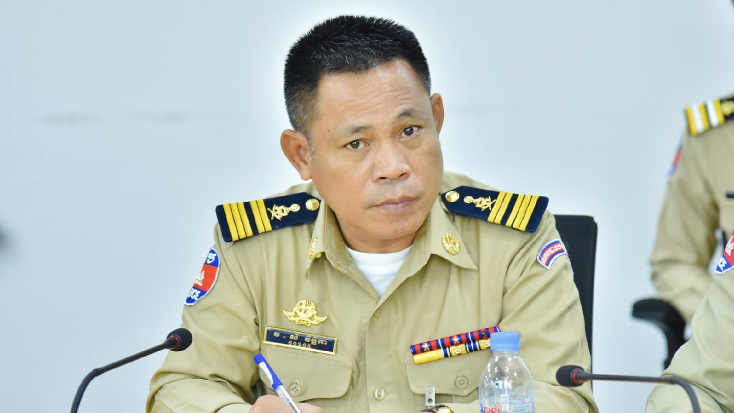 លោកសំ វិច្ឆិកា អ្នកនាំពាក្យស្នងការនគរបាលរាជធានីភ្នំពេញ