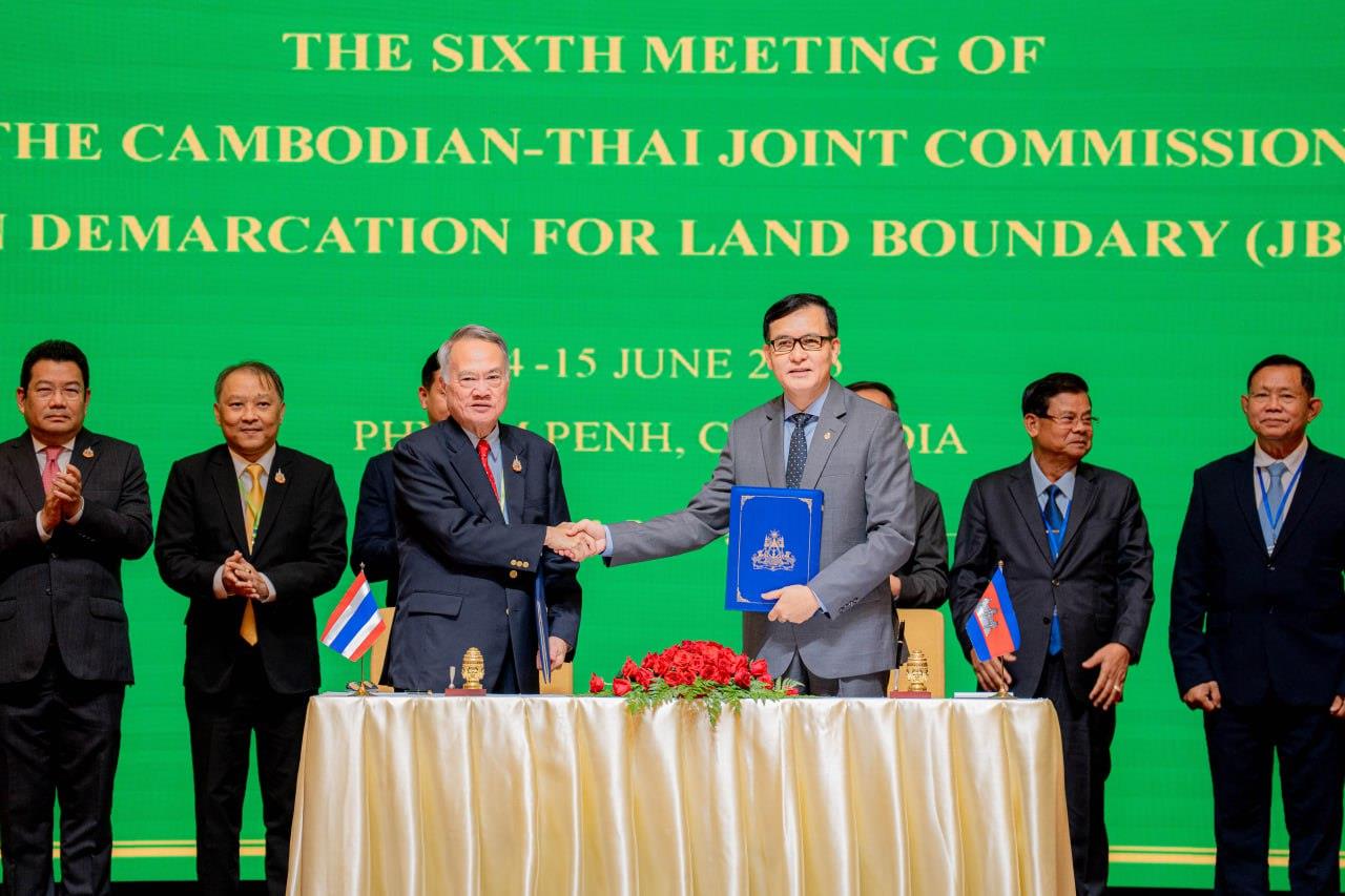 កិច្ចប្រជុំ JBC រវាងកម្ពុជាថៃ កាលពីខែមិថុនាកន្លងទៅ