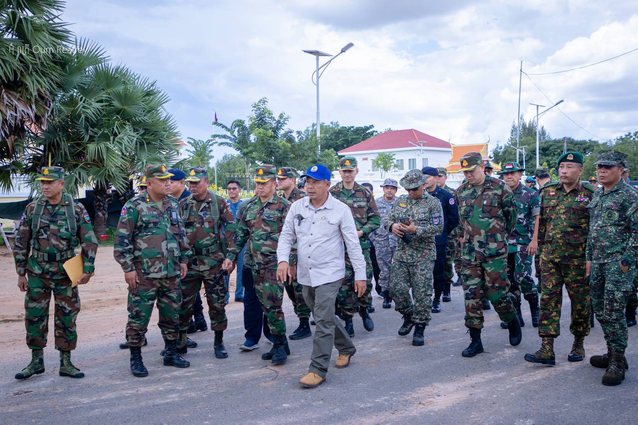 អនុព័ន្ធយោធា៧ប្រទេស អញ្ជើញពិនិត្យច្រកតំបន់បឹងត្រកួន&nbsp;