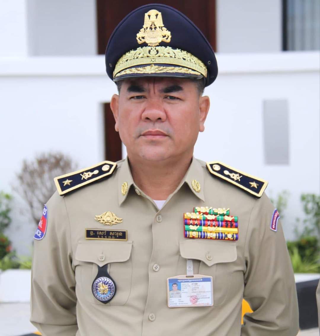 លោកសៅ សារុន អ្នកនាំពាក្យស្នងការដ្ឋាននគរបាលខេត្តតាកែវ&nbsp;