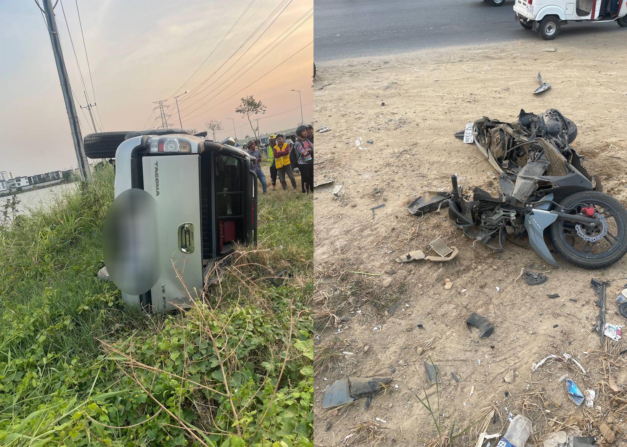 គ្រោះថ្នាក់ចរាចរកន្លងទៅនៅលើផ្លូវ៦០ម៉ែត្រ