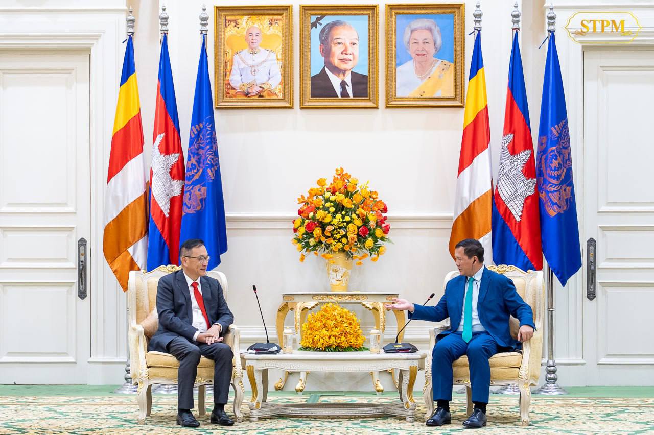 លោក Zhu Yujiang ក្នុងជំនួបជាមួយ&nbsp;សម្តេចធិបតី ហ៊ុន ម៉ាណែត នាយករដ្ឋមន្ត្រីនៃកម្ពុជា។