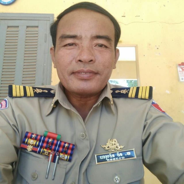 លោក សំ សំអុល អធិការនៃអធិការដ្ឋាននគរបាលក្រុងបាវិត