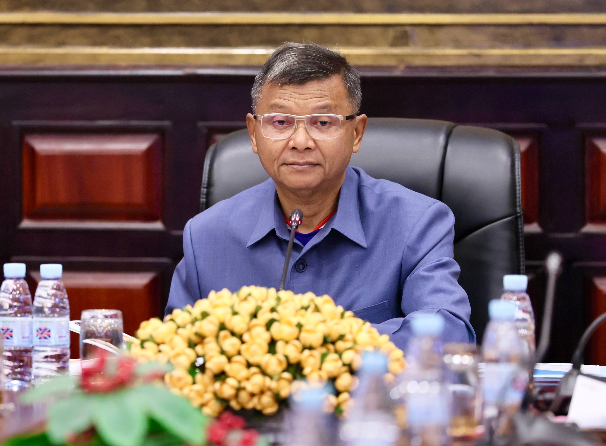 លោកឧបនាយករដ្ឋមន្រ្តី ហង់ជួន ណារ៉ុន រដ្ឋមន្រ្តីមន្រ្តីក្រសួងអប់រំ យុវជន និងកីឡា។&nbsp;រូបភាព៖​ ក្រសួងអប់រំ