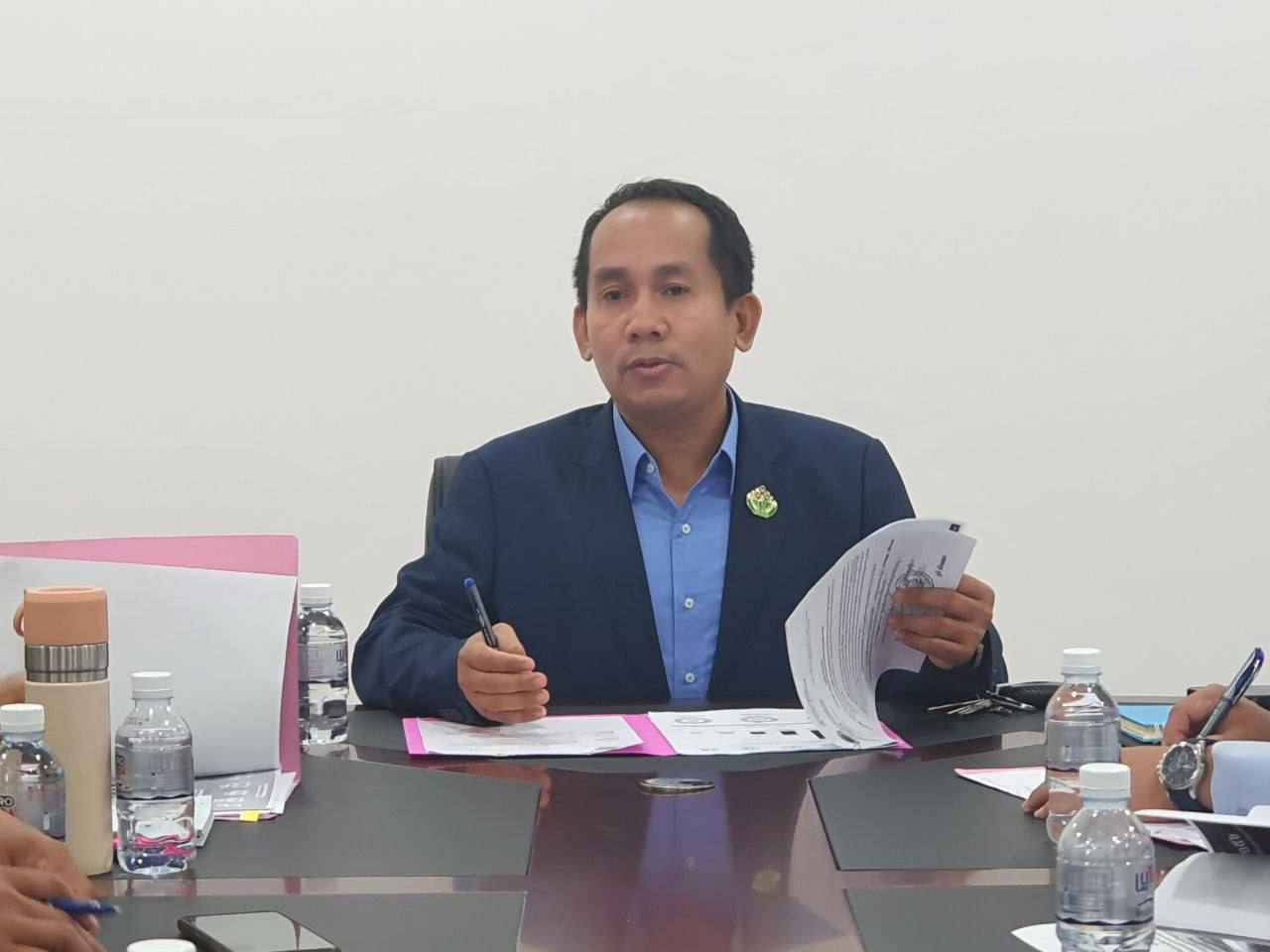 លោក ហន ភក្តី អ្នកនាំពាក្យខេត្តកំពង់ស្ពឺ។