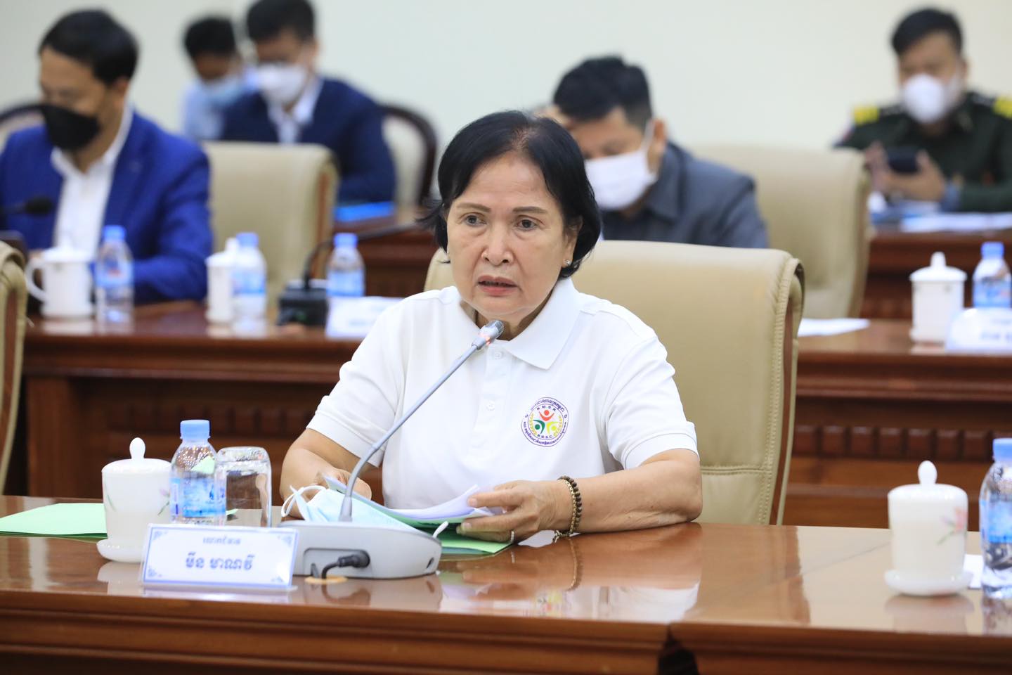 លោកជំទាវ មឹន មាណវី រដ្ឋលេខាធិការក្រសួងសាធារណការ និងដឹកជញ្ជូន&nbsp;