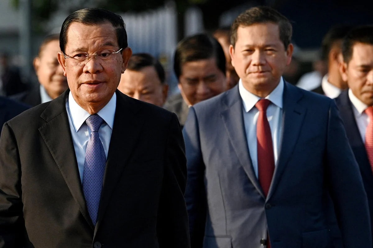 សម្តេច ហ៊ុន សែន និងសម្តេច ហ៊ុន ម៉ាណែត (រូបពី south china morning post)