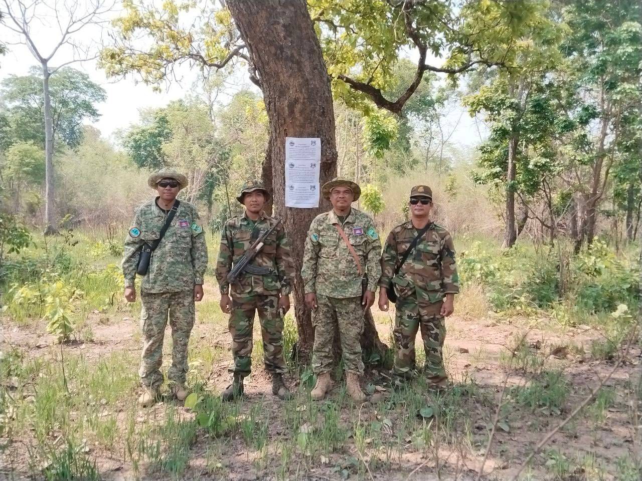 មន្ត្រីចុះបង្ក្រាបបទល្មើសធនធានធម្មជាតិកាលពីកន្លងទៅ។ រូបភាព៖ ក្រសួងបរិស្ថាន