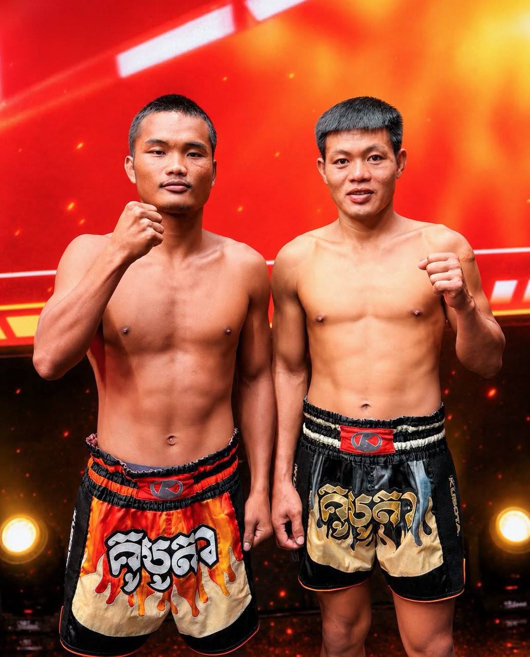 កីឡាករ ពេជ្រ សម្បត្តិ និងកីឡាករវៀតណាម&nbsp;ដាំង អ៊ី ប៊ុន