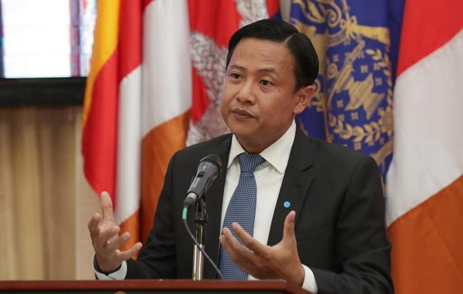 លោក មាស សុភ័ណ្ឌ ប្រធានក្រុមអ្នកនាំពាក្យរបស់សម្តេចធិបតី ហ៊ុន ម៉ាណែត នាយករដ្ឋមន្ត្រីកម្ពុជា