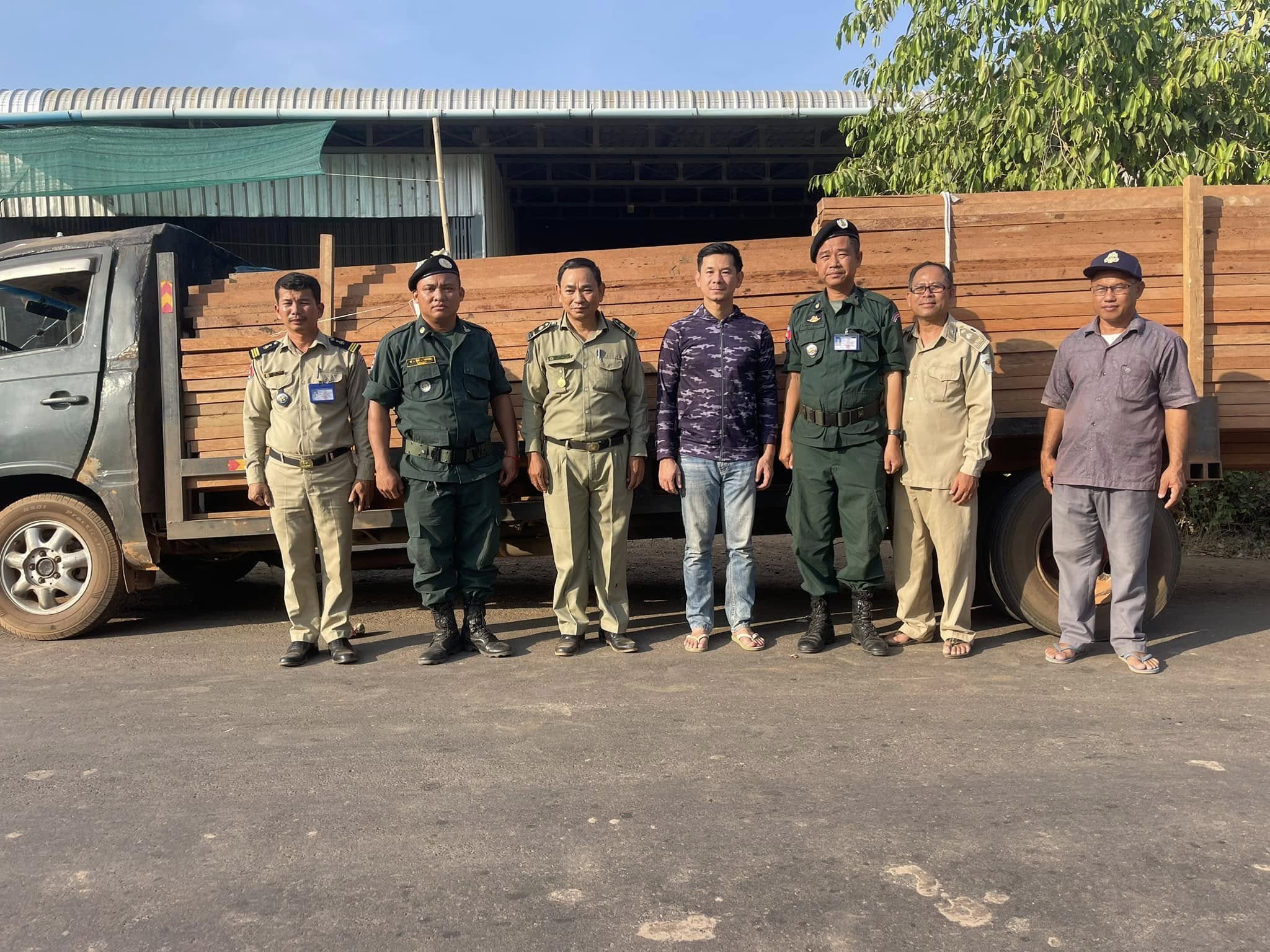 រូបភាពឯកសារ នៃបទល្មើសព្រៃឈើរបស់មេឈ្មួញឈ្មោះ គាង ធា