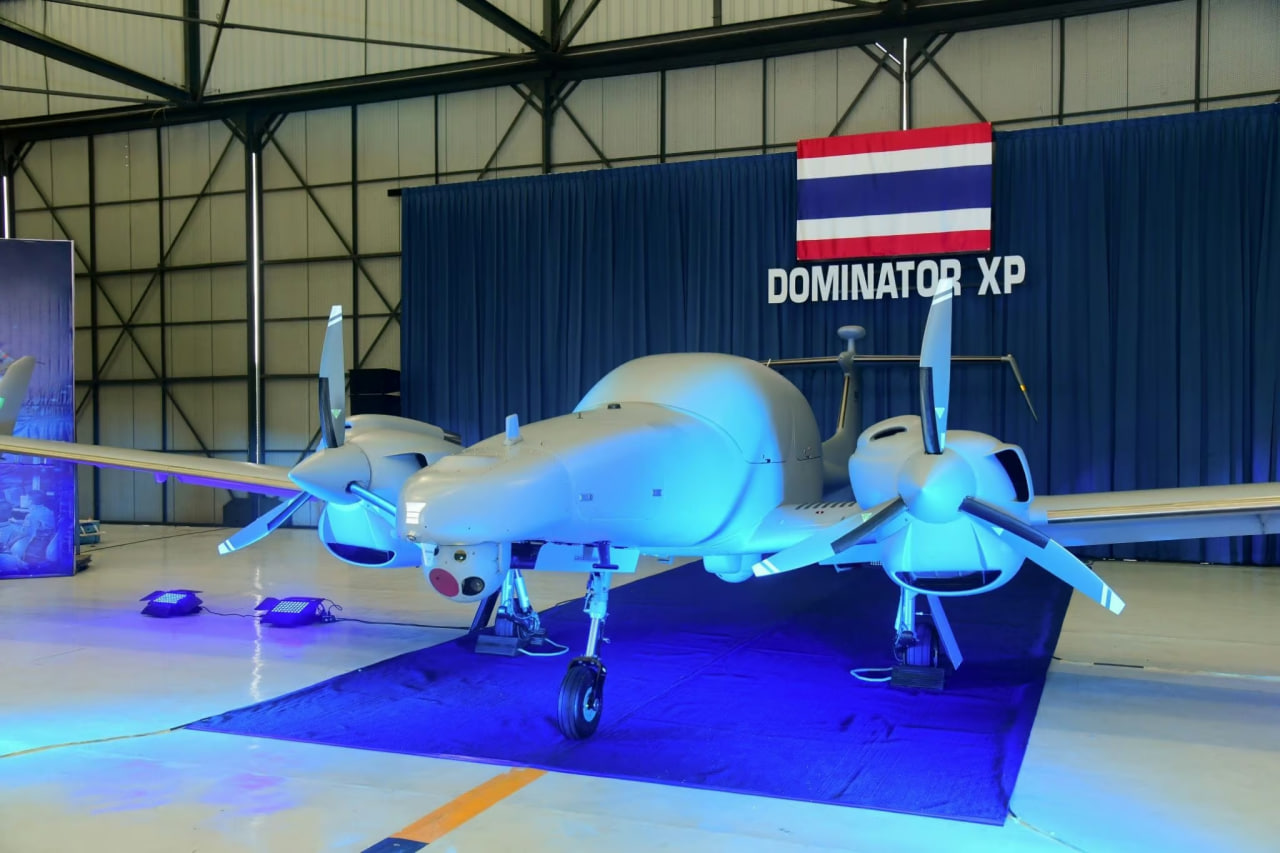 ប្រទេសថៃបានបញ្ជាទិញដ្រូន Dominator XP MALE ៣គ្រឿងក្នុងឆ្នាំ២០២២ ក្នុងតម្លៃ ២៧លានដុល្លារ។ (កងទ័ពភូមិន្ទថៃ)