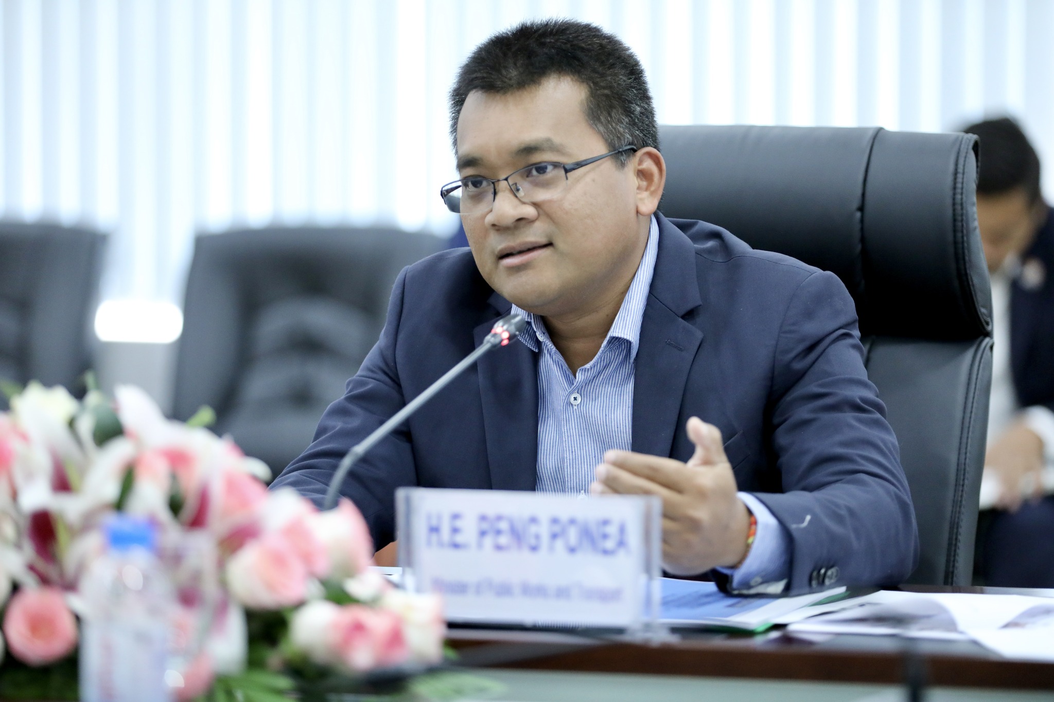 រូបភាព៖ ឯកឧត្តម ប៉េង ពោធិ៍នា រដ្ឋមន្រ្តីក្រសួងសាធារណការ និងដឹកជញ្ជូន