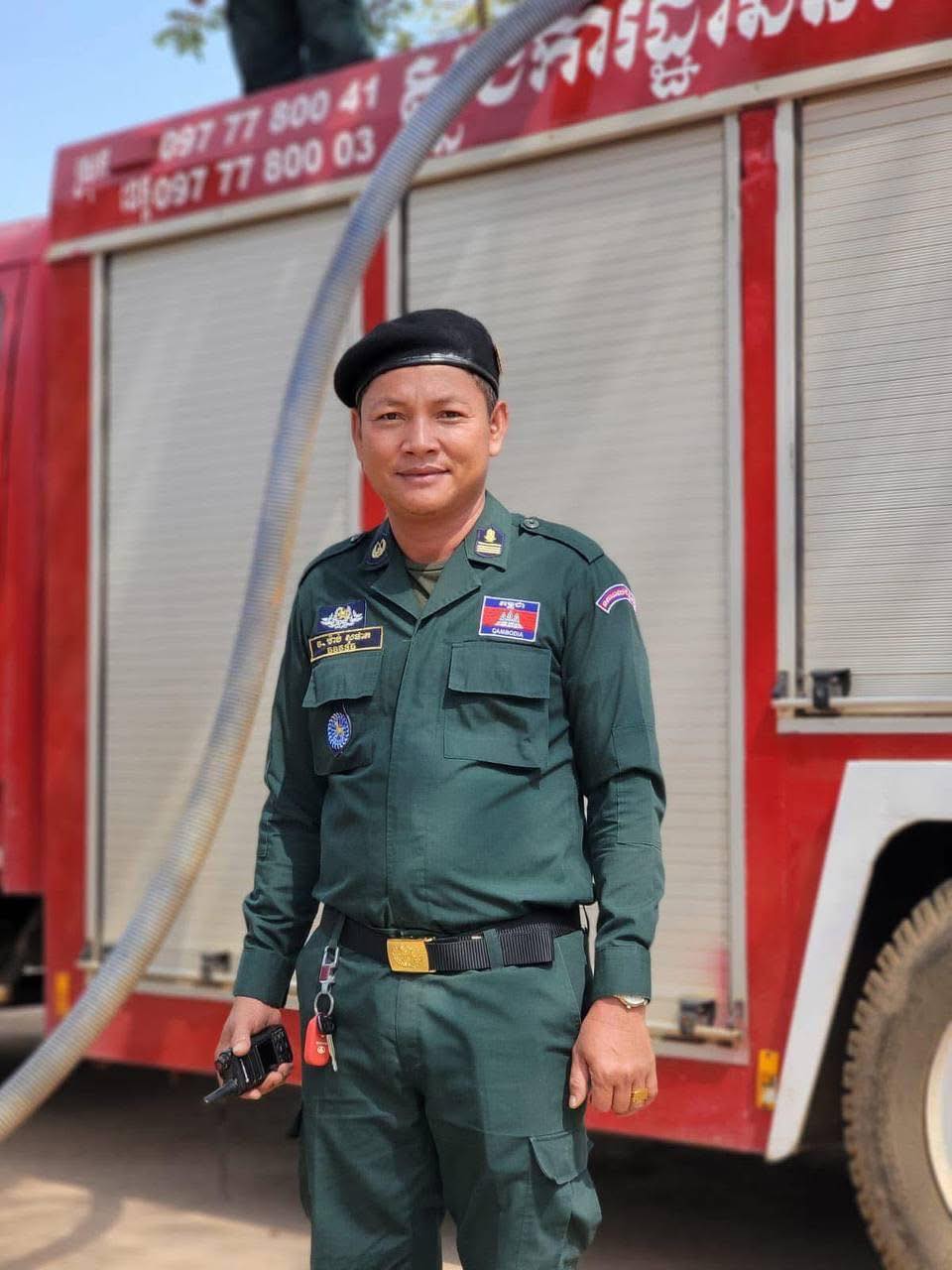 លោកវរសេនីយ៍ទោ ម៉ាប់ សុផាត អធិការរងនៃអធិការដ្ឋាននគរបាលស្រុកស្ទឹងត្រង់