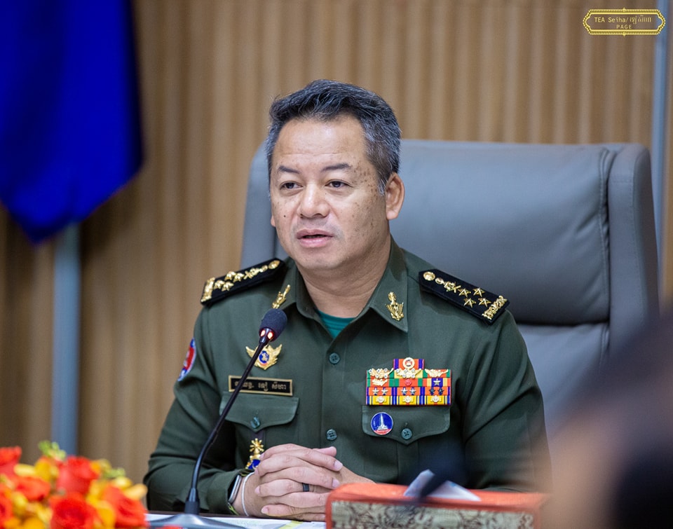 លោក ទៀ សីហា រដ្ឋមន្ត្រីក្រសួងការពារជាតិកម្ពុជា 
