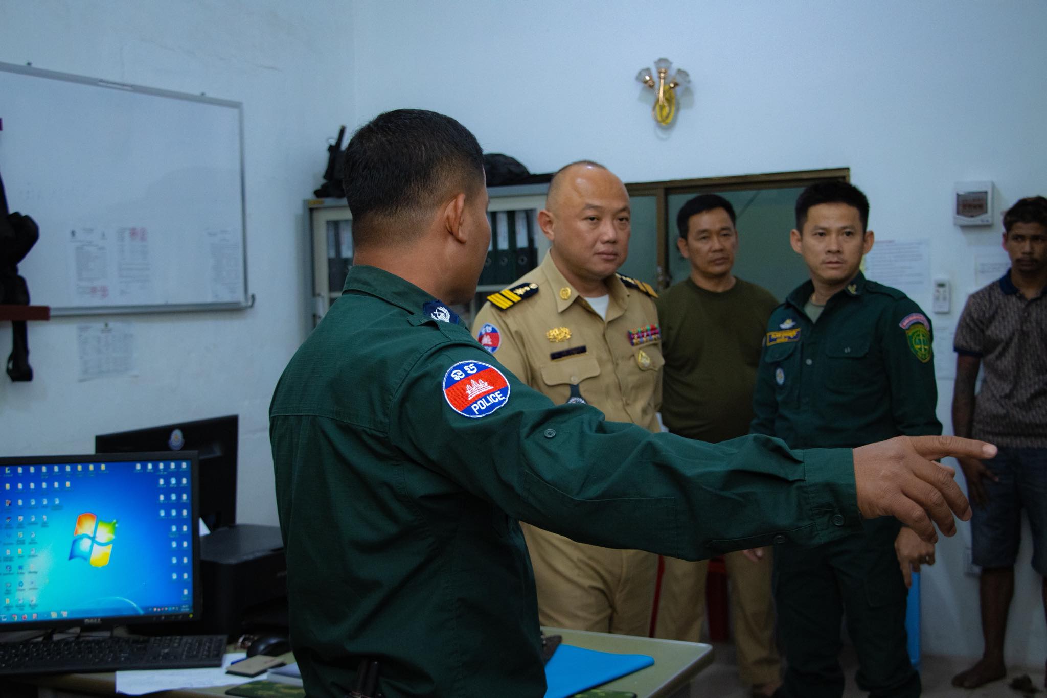 លោក យី វណ្ណដា អធិការនគរបាលក្រុងតាខ្មៅ&nbsp;