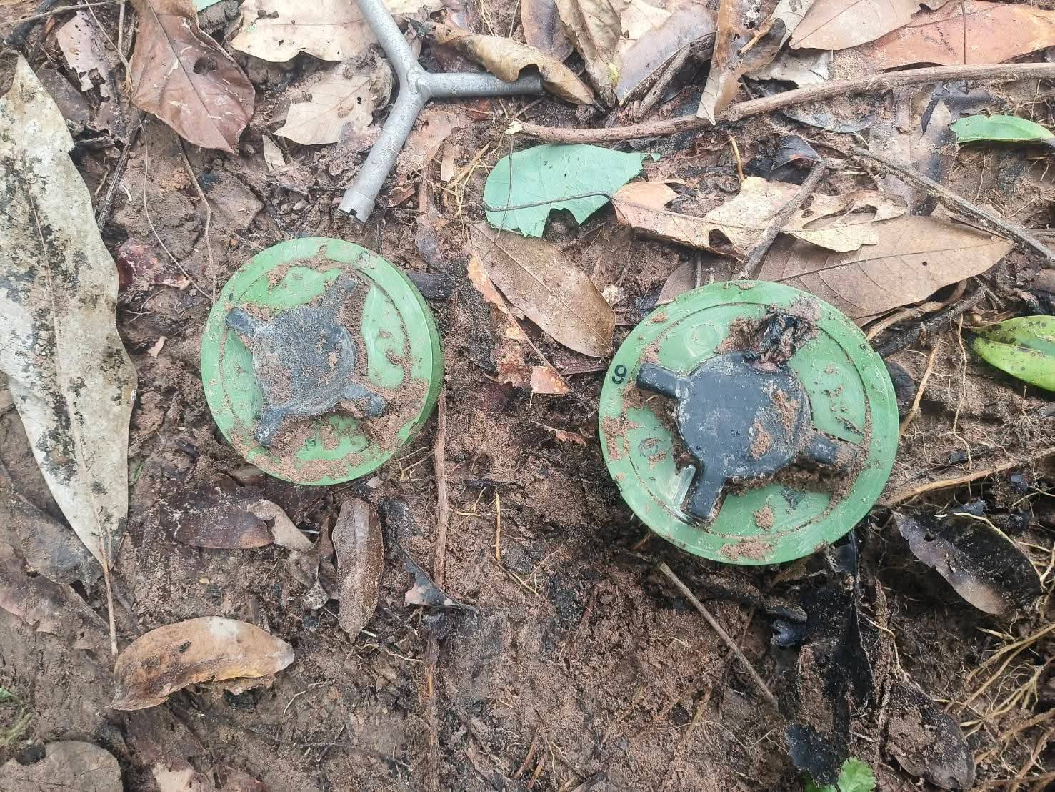 គ្រាប់មីនដែលយោធាថៃ រាវបាន (ចុះផ្សាយដោយសារព័ត៌មានថៃ)