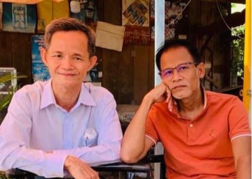 លោកមេធាវី ជូង ជូងី និងលោកប្រធានបក្ស ជា មុនី (រូបពីហ្វេសប៊ុក៖&nbsp;គណបក្សកម្លាំងជាតិ ខេត្តកណ្តាល)