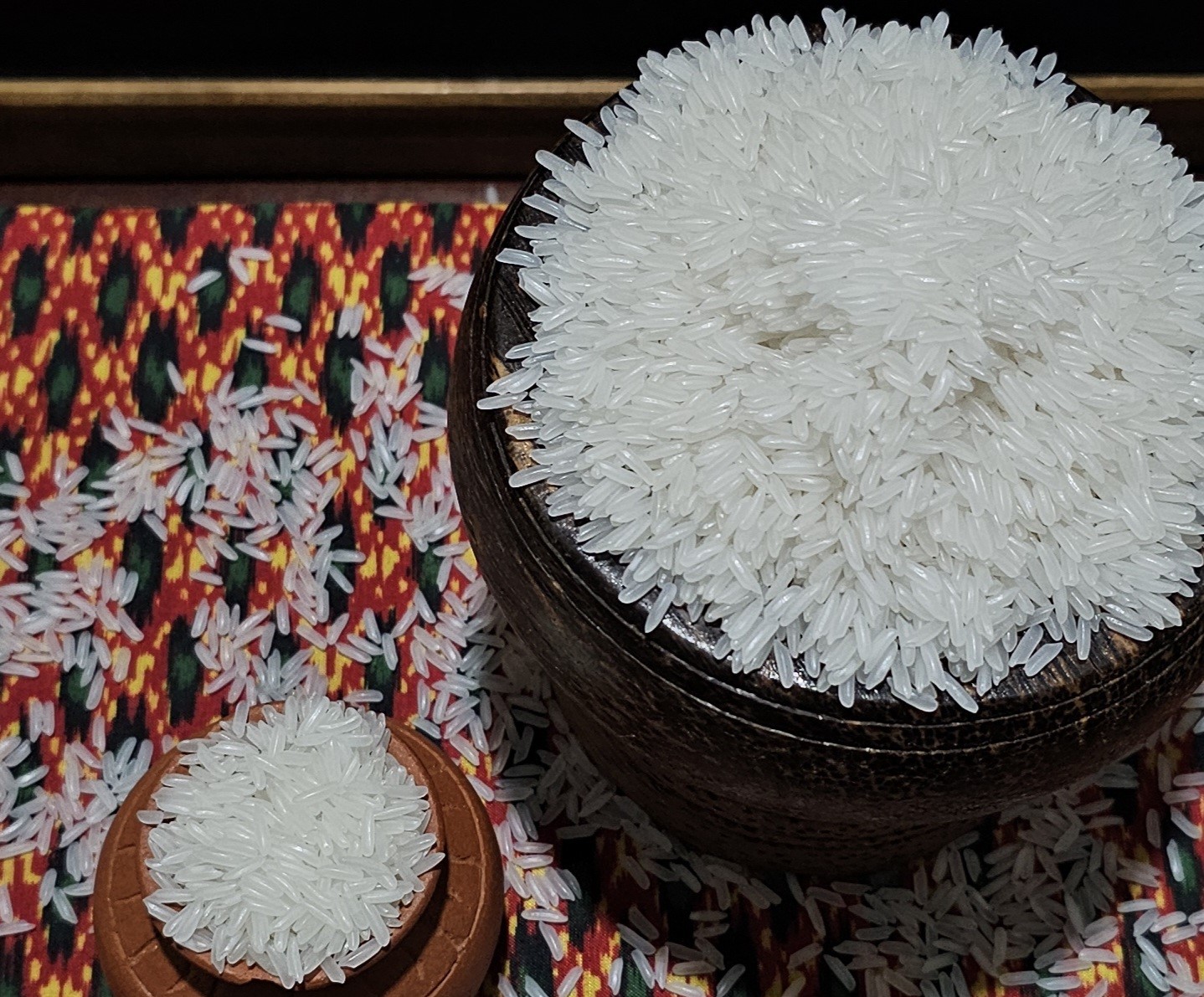 អង្ករម្លិះអង្គរ ដែលបានឈ្នះពានរង្វាន់អង្ករល្អប្រណិតផ្តាច់គេលើពិភពលោក (រូបពីសហព័ន្ធស្រូវអង្ករកម្ពុជា)។