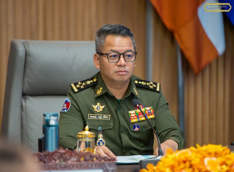 លោកឧបនាយករដ្ឋមន្ត្រី ទៀ សីហា រដ្ឋមន្ត្រីក្រសួងការពារជាតិកម្ពុជា