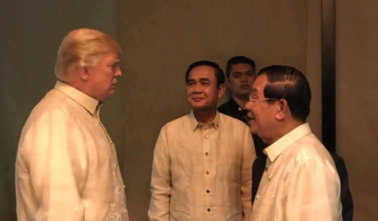 សម្តេច ហ៊ុន សែន និងលោកដូណាល់ ត្រាំ