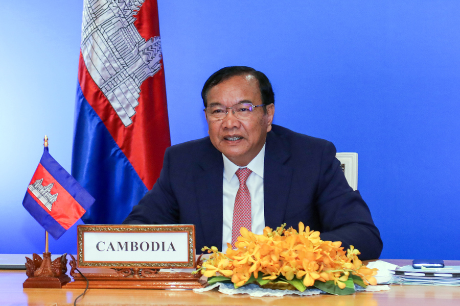 លោកឧបនាយករដ្ឋមន្ត្រី ប្រាក់ សុខុន&nbsp;រដ្ឋមន្ត្រីក្រសួងការបរទេសកម្ពុជា&nbsp;&nbsp;