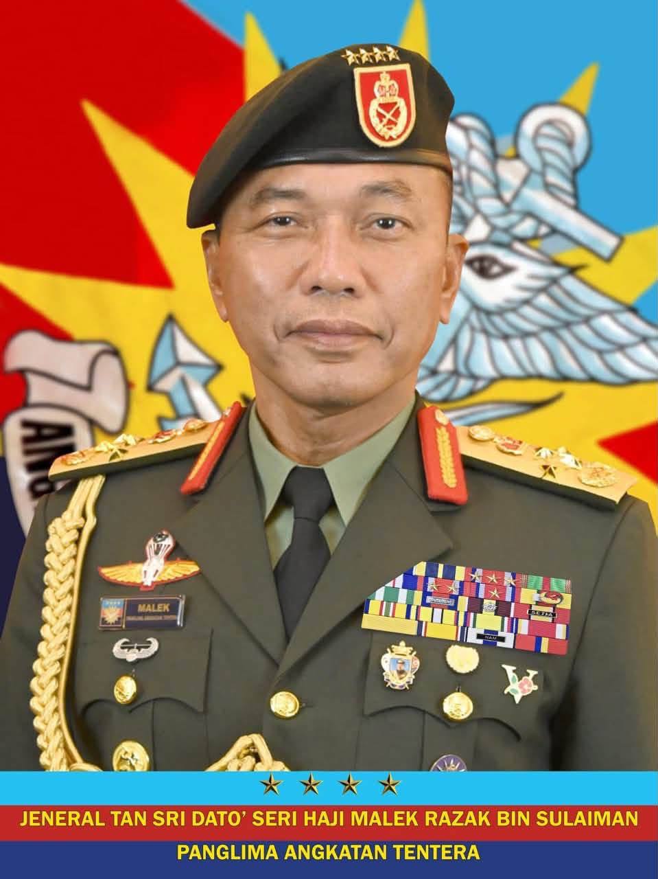 លោកនាយឧត្តមសេនីយ៍ តាន់ ស្រីជាតុ សេរី ហាជី ម៉ាលេក រ៉ាសាក់ ប៊ីន ស៊ុយឡាយម៉ាន អគ្គមេបញ្ជាការកងទ័ពម៉ាឡេស៊ី
