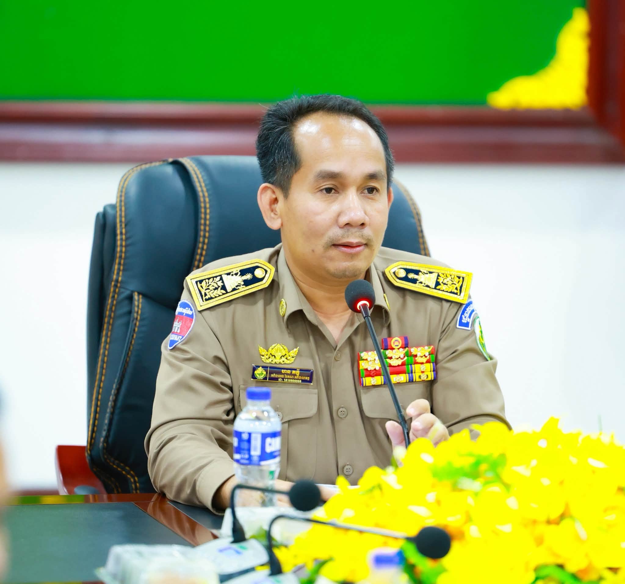 លោក ហន ភក្ដី អ្នកនាំពាក្យ នៃរដ្ឋបាលខេត្តកំពង់ស្ពឺ