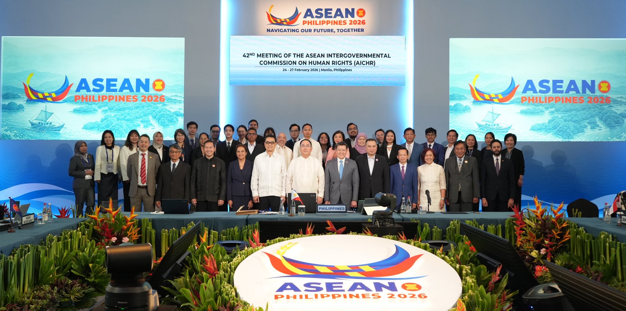 កិច្ចប្រជុំលើកទី៤២ ឆ្នាំ២០២៦ របស់គណៈកម្មការអន្តររដ្ឋាភិបាលអាស៊ានទទួលបន្ទុកសិទ្ធិមនុស្ស។ រូបភាព៖ គ.ស.ម.ក.