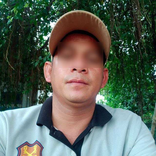 បុគ្គលឈ្មោះ មាស សាខន ដែលគេស្គាល់ថាជាមន្ត្រីពន្ធនាគារខេត្តក្រចេះ