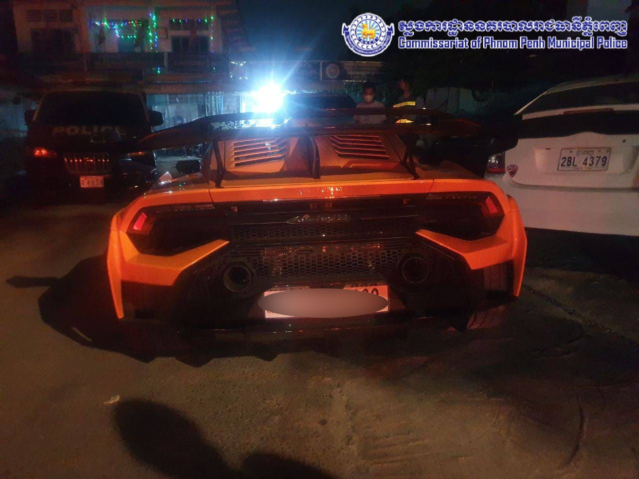 រថយន្តជនបង្ក ត្រូវសមត្ថកិច្ចស្ទាក់ចាប់បានក្រោយកើតហេតុ កាលពីថ្ងៃទី២៣ ខែកុម្ភៈ។