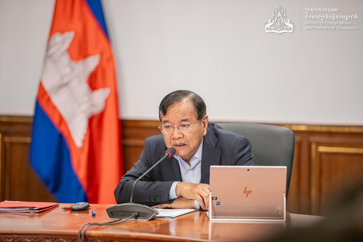 លោកឧបនាយករដ្ឋមន្ត្រី ប្រាក់ សុខុន រដ្ឋមន្ត្រីការបរទេស និងសហប្រតិបត្តិការអន្តរជាតិ