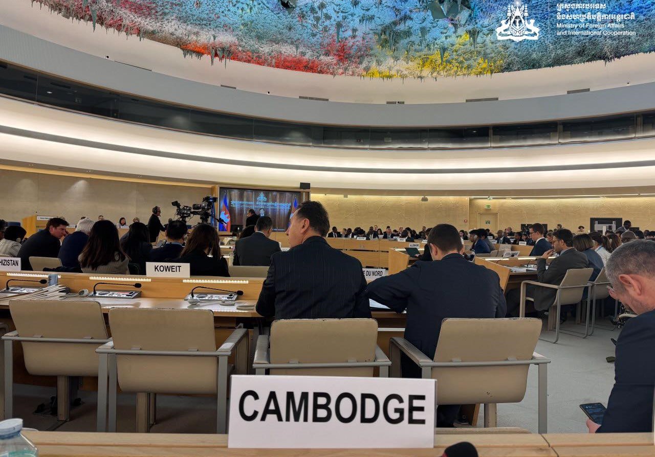 អង្គប្រជុំក្រុមប្រឹក្សាសិទ្ធិមនុស្សលើកទី៥៨ នៃអង្គការសហប្រជាជាតិ (រូបពីក្រសួងការបរទេស)&nbsp;