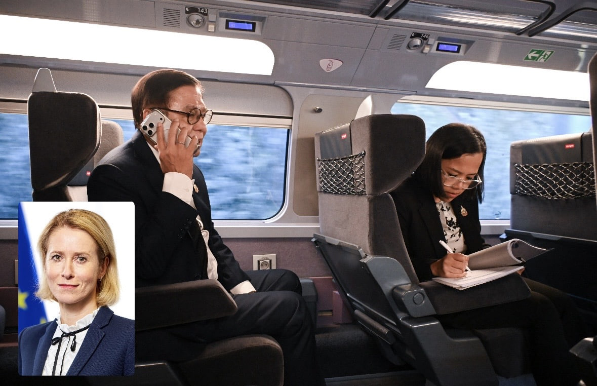 រូបភាពបញ្ជាក់ពីរដ្ឋមន្ត្រីការបរទេសថៃ&nbsp;លោក សីហស័ក្តិ ភួងកេតកែវ ទូរសព្ទទៅកាន់លោកស្រី កាចា កាឡាស់ តំណាងជាន់ខ្ពស់ទទួលបន្ទុកកិច្ចការបរទេស និងគោលនយោបាយសន្តិសុខរបស់សហភាពអឺរ៉ុប និងជាអនុប្រធានគណៈកម្មការអឺរ៉ុប