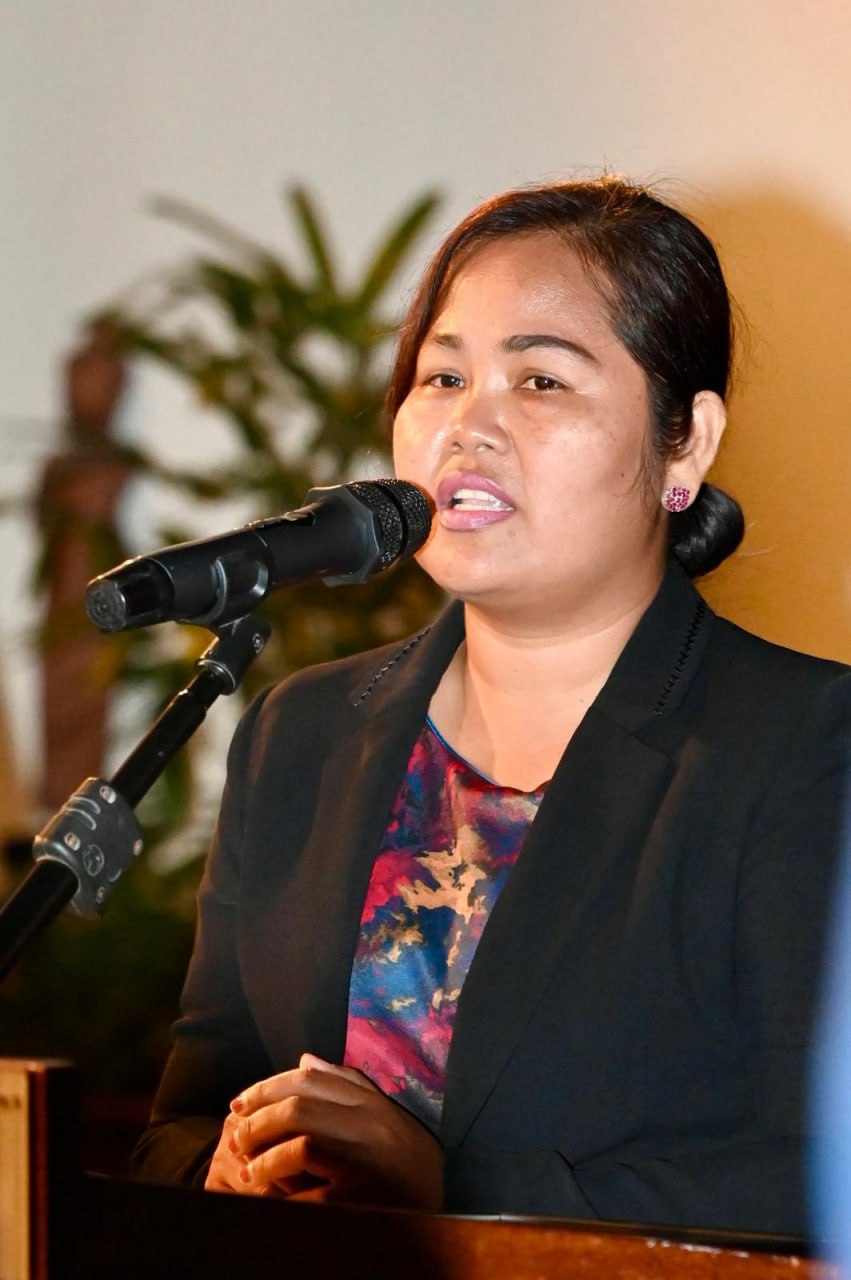 លោកស្រី ម៉ៅ ម៉ាប់ នាយិការអង្គការក្លាហាន&nbsp;