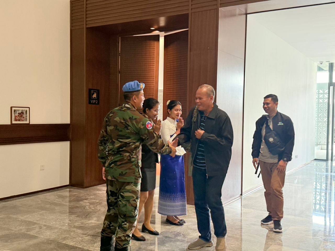 ទាហានបន្តវេនម៉ាឡេស៊ីមកដល់កម្ពុជា។