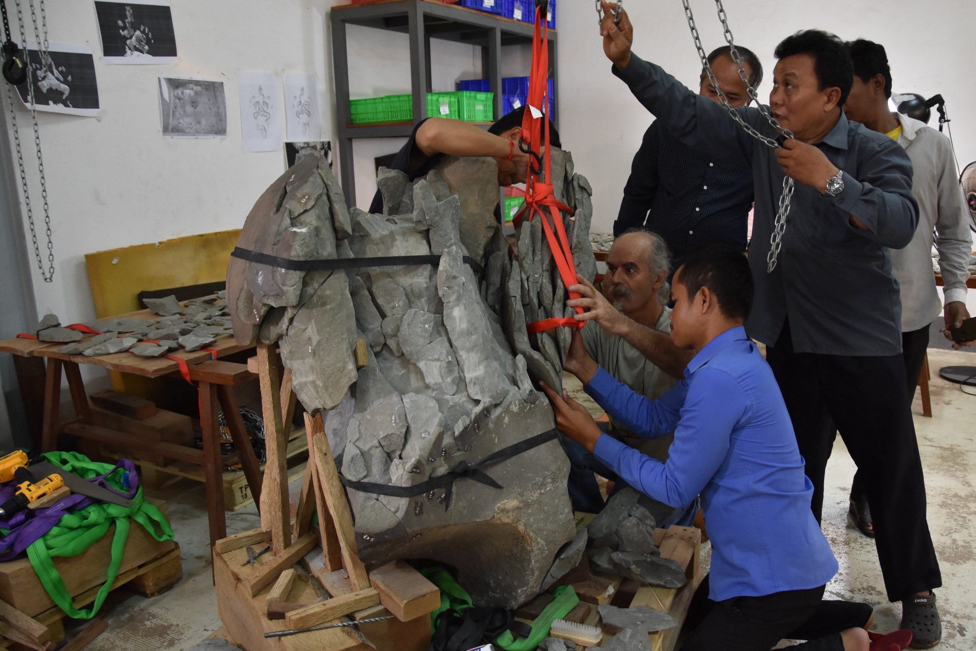  ប្រតិមាព្រះឥសូរដ៏ធំជាងគេមួយក្នុងប្រទេសកម្ពុជា។ រូបភាព៖ ក្រសួងវប្បធម៌  