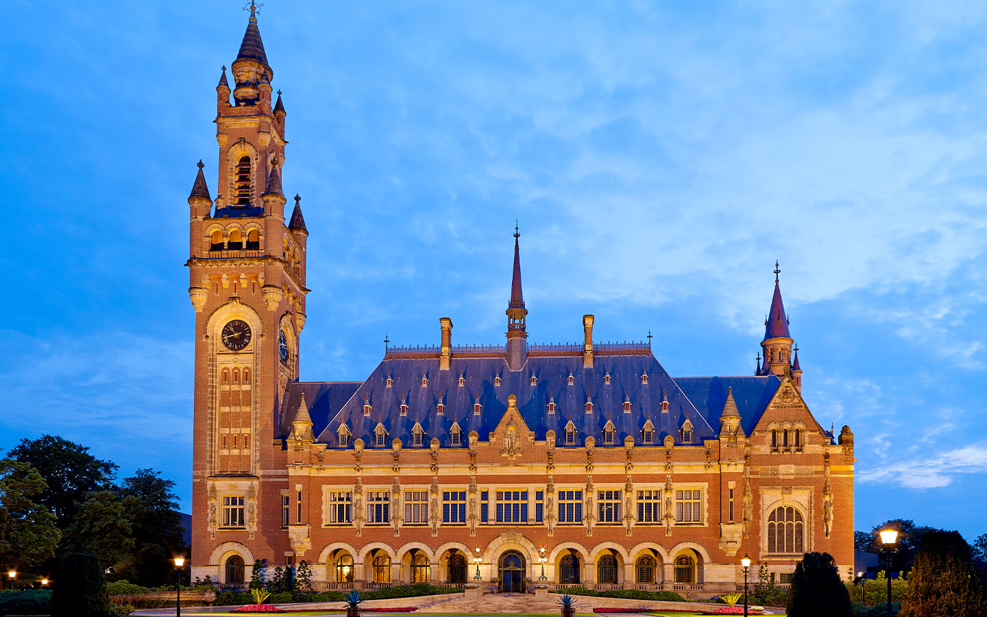 អគារ ICJ ក្នុងទីក្រុងឡាអេ ប្រទេសហូឡង់